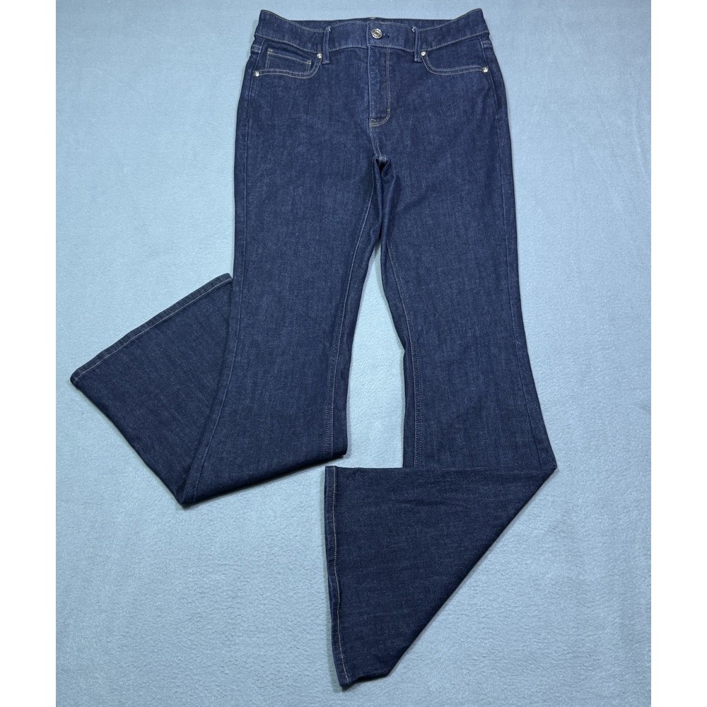 WHBM Jeans Womens 28x31 Highrise Slim Fit Flare Hippie Indigo Boho USA